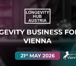 Image for the Longevity Business Forum Vienna featuring the Longevity Hub Austria logo