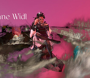 Visual from the game Kissaten Vienna showing Susanne Widl