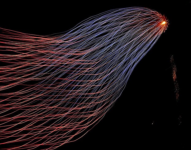 Visualization of data as streams of light