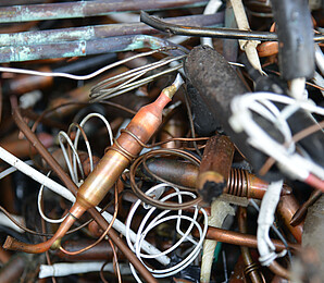 Scrap wires and metal
