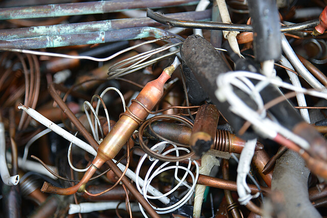 Scrap wires and metal